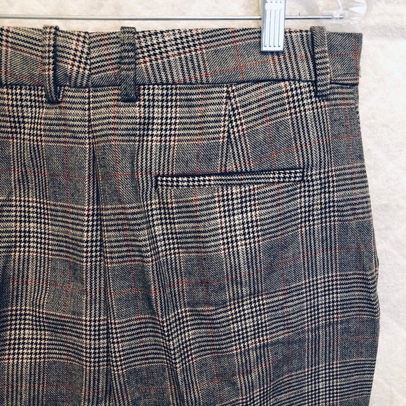 NWT ZARA WIDE LEG CHECKERED PANT - Picture 7 of 7